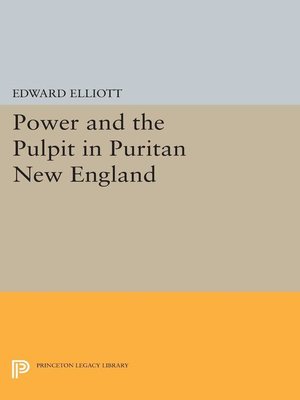 cover image of Power and the Pulpit in Puritan New England